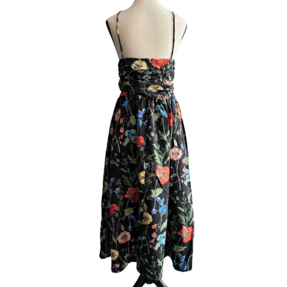 H&M GORGEOUS LONG FLORAL DESIGN COTTON DRESS, SZ.L - Picture 3 of 9